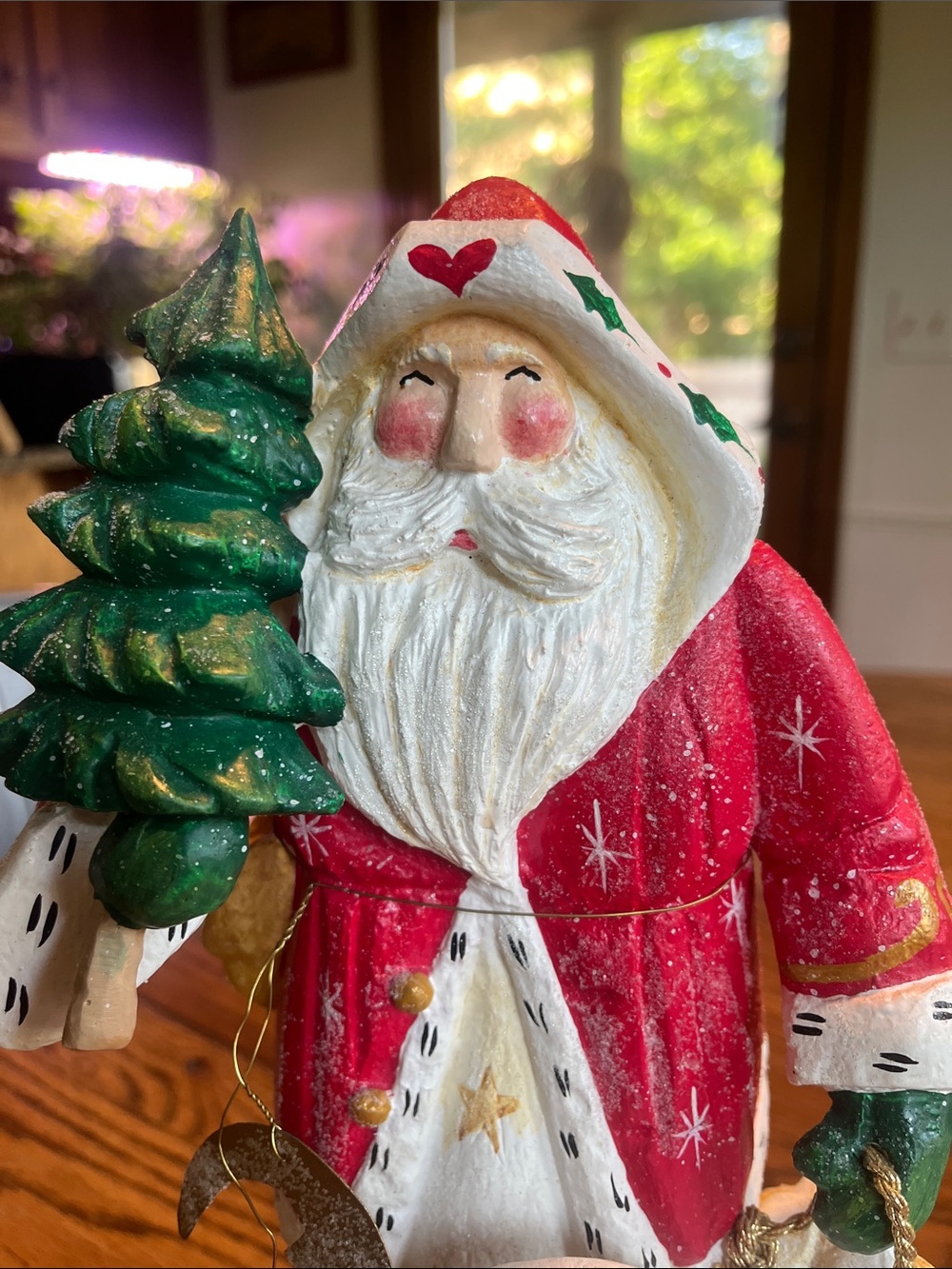 House of Hatten Handcrafted Santa with Porch 🪿 Rare Find 2002 - Picture 4 of 17